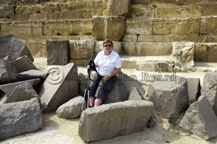 Anne at the Pyramids
